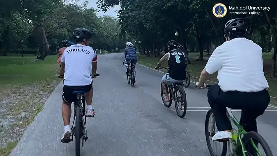 Cycling Club Does Weekly Ride in Salaya