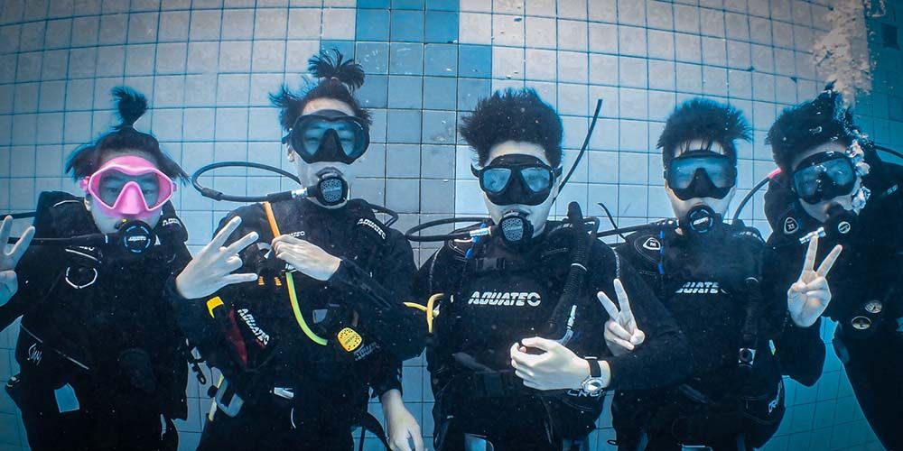 Diving Club Holds Pool Session