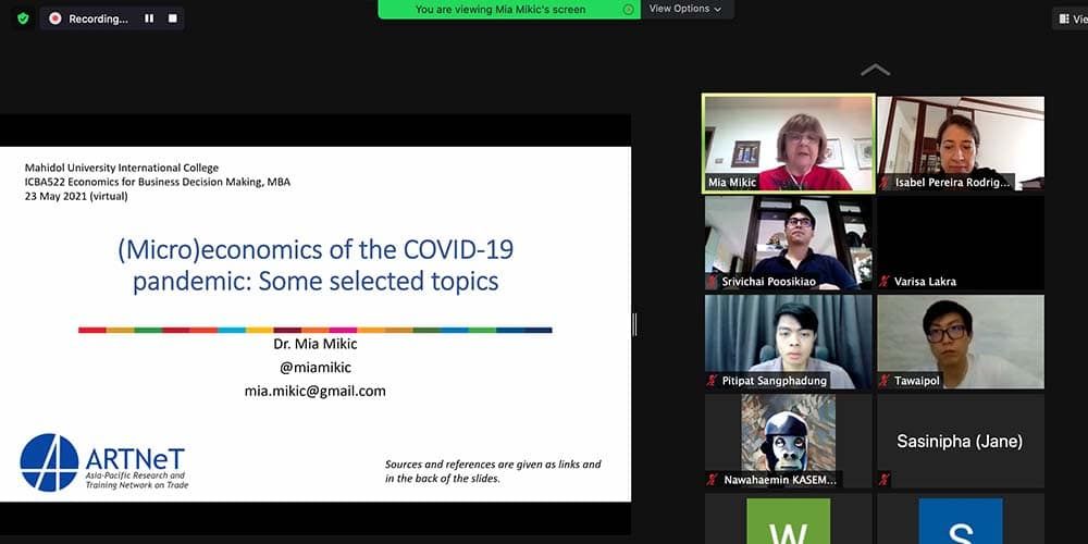 MBA Class Invites Former UNESCAP Official as Guest Speaker