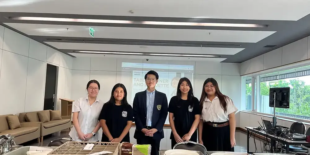 MUIC Students Learn Basic Table Setting