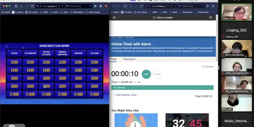 Society Club Hosts another Science Jeopardy Game