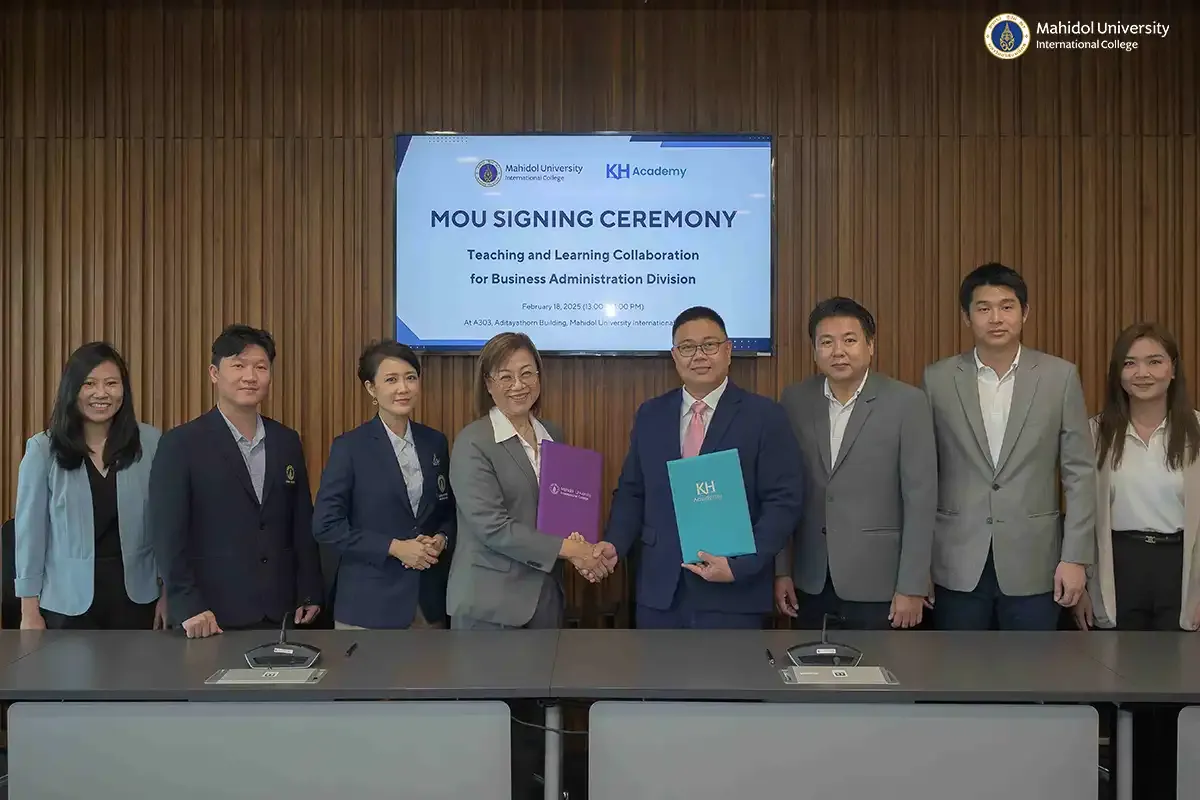 MUIC ลงนามบันทึกข้อตกลงความร่วมมือทางวิชาการกับ KH Academy