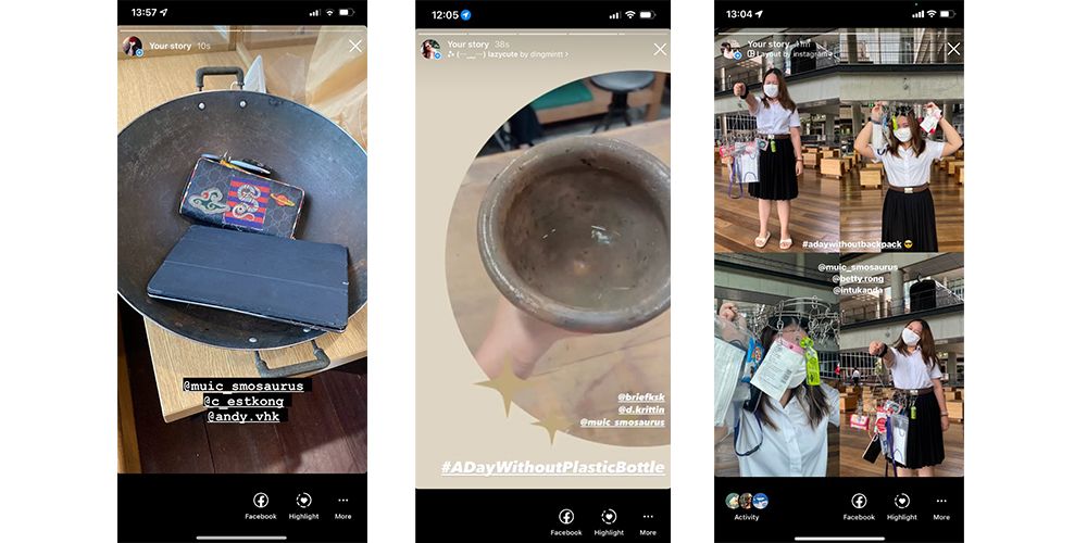 A Day Without Backpacks and Plastic Bottles