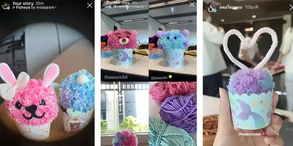 Art Club Holds Pom-pom Cupcake Workshop