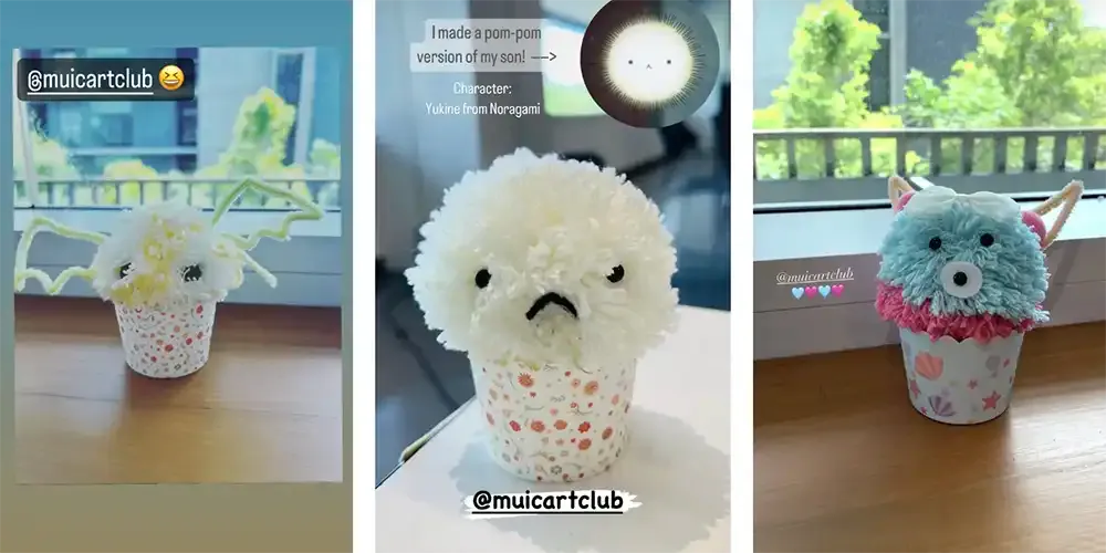 Art Club Holds Pom-pom Cupcake Workshop
