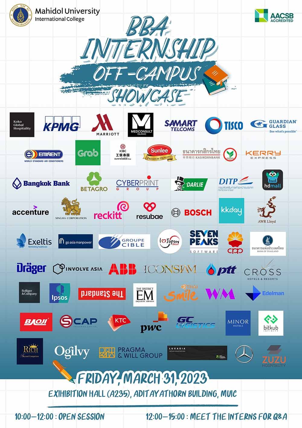 BBA Internship Off-campus Showcase