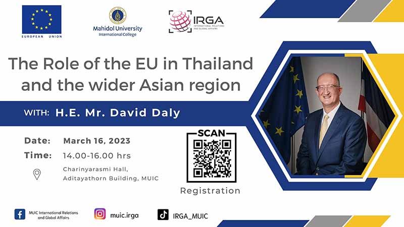 The EU&#8217;s role in Thailand and the Wider Asian Region 