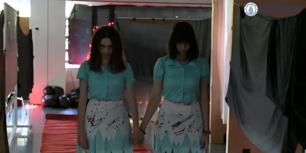 Film Club, Art Club Collab on “Haunted Maze”