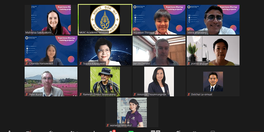 วิทยาลัยนานาชาติ ม.มหิดล จัดอบรม Experience Sharing: training projects