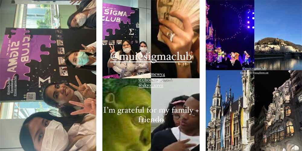 MUIC Students Post Photos in “Sigma Gratitude”
