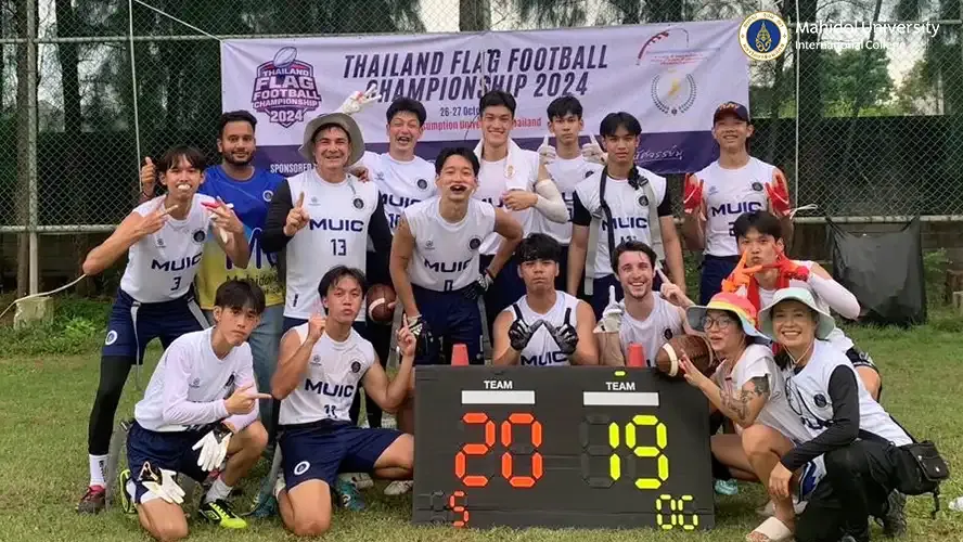 MUIC Team Shines at Thailand Flag Football Championship 2024