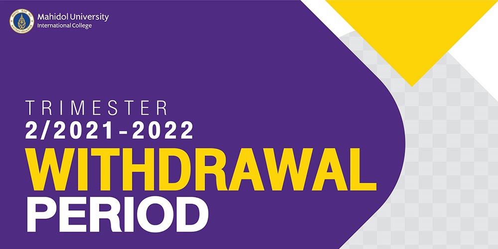 Withdrawal Period for Trimester 2/2021-2022