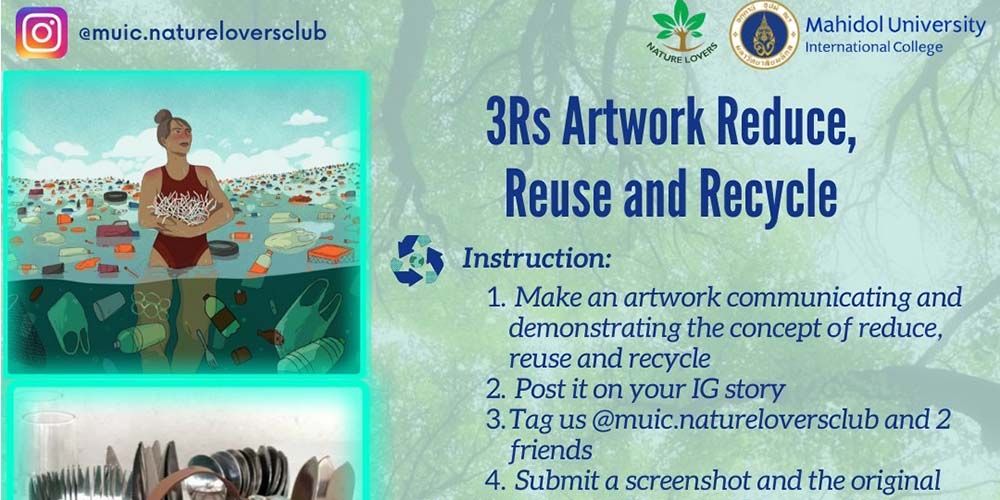 3Rs Artwork - Reduce, Reuse and Recycle