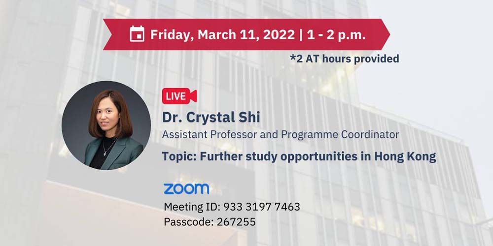 Further study opportunities in Hong Kong