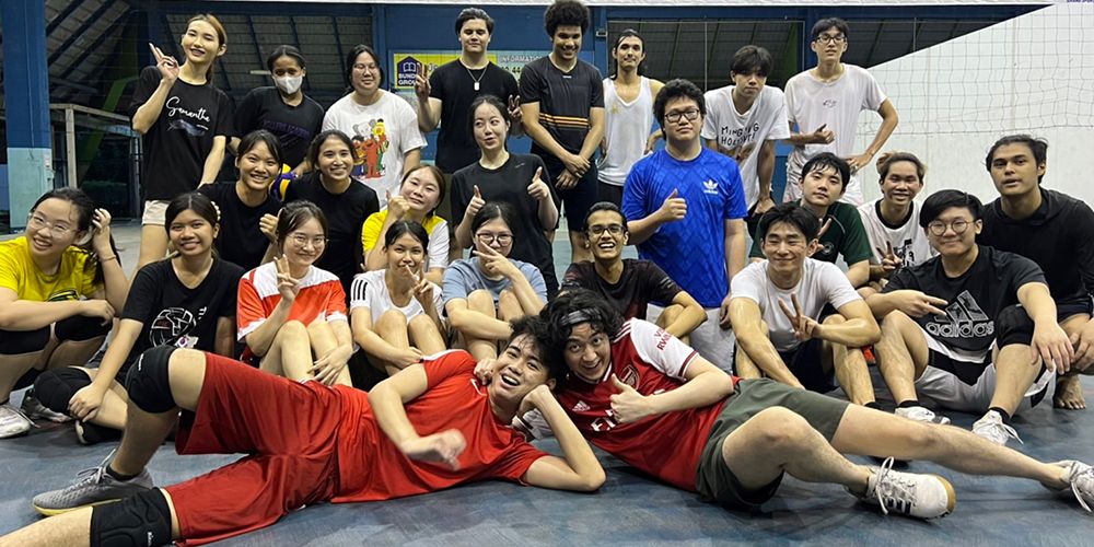 Volleyball Practice Attracts MUIC Students