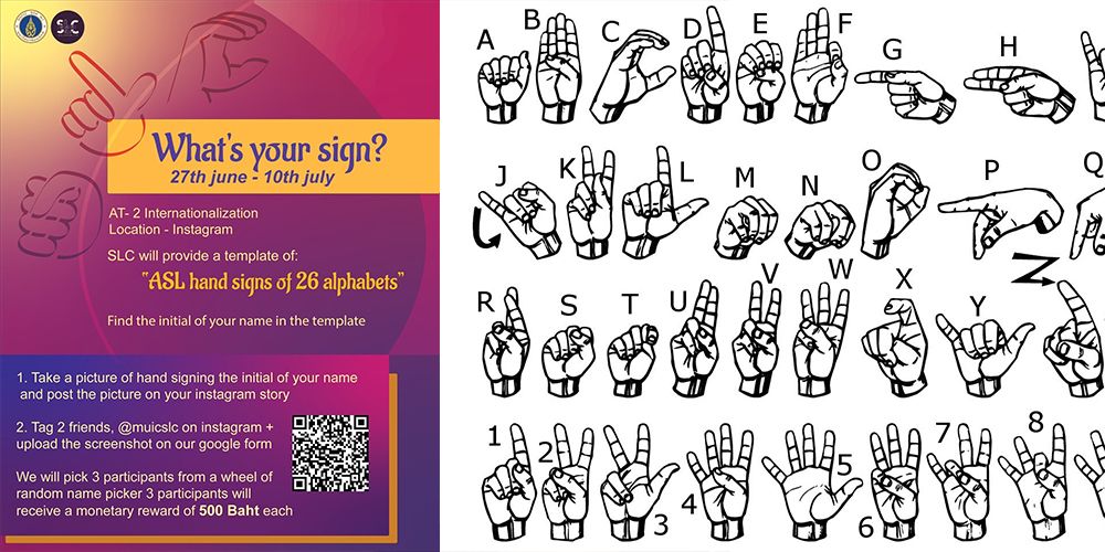 Sign Language Club Holds “What's Your Sign” Activity