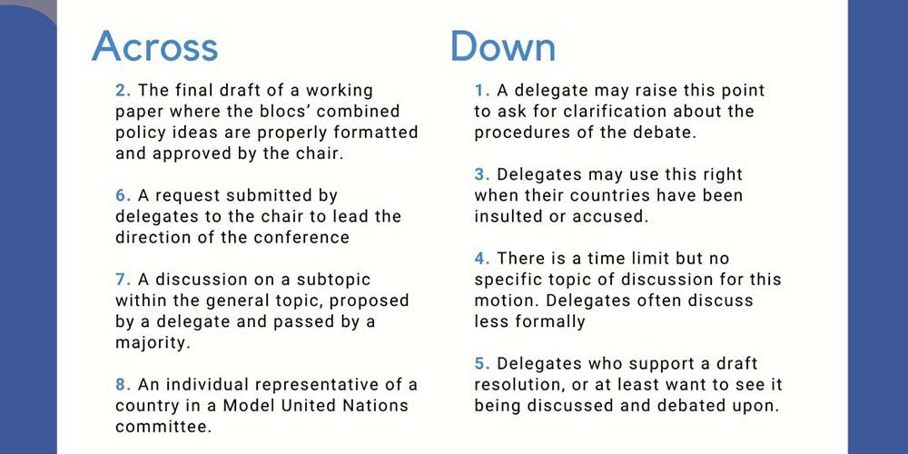 Greetings from MUN Club