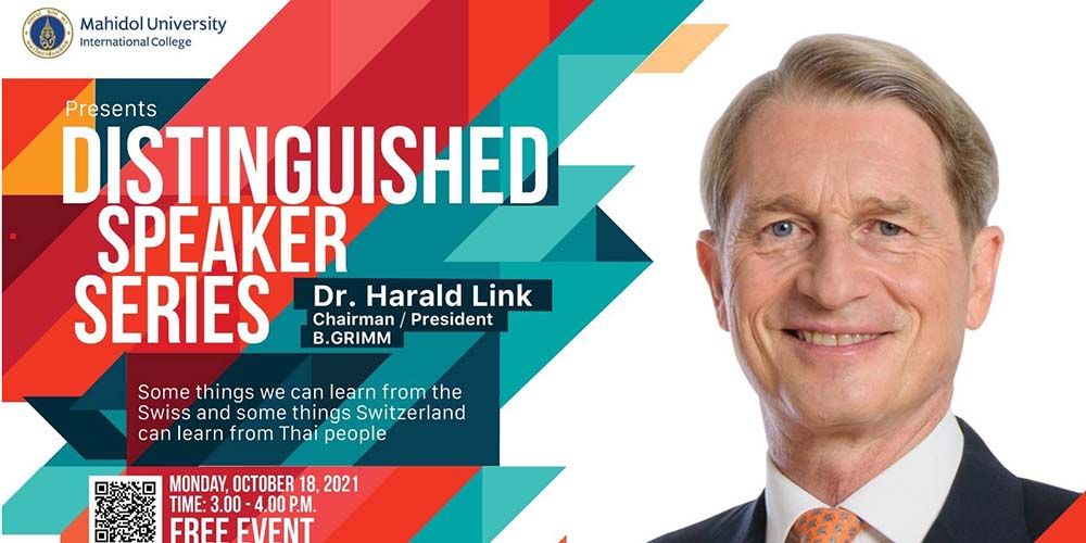 MUIC Online Seminar Features B. Grimm’s Dr. Harald Link