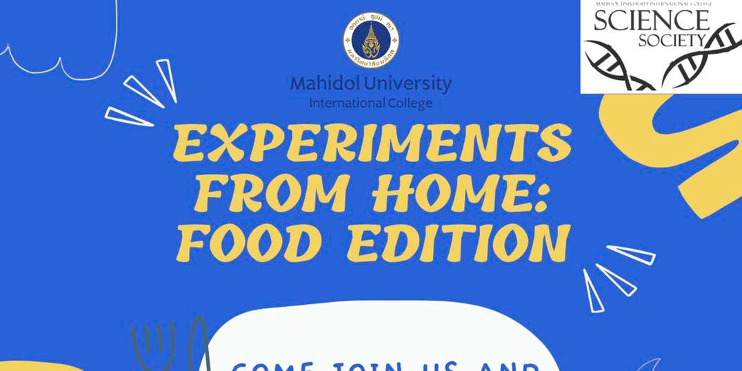 Experiments From Home: Food Edition