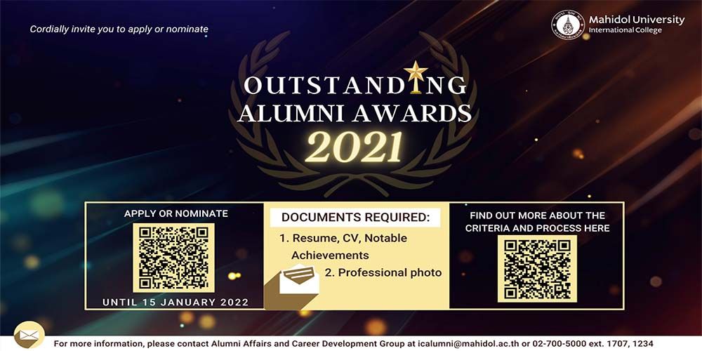 MUIC Outstanding Alumni Award 2021 Program