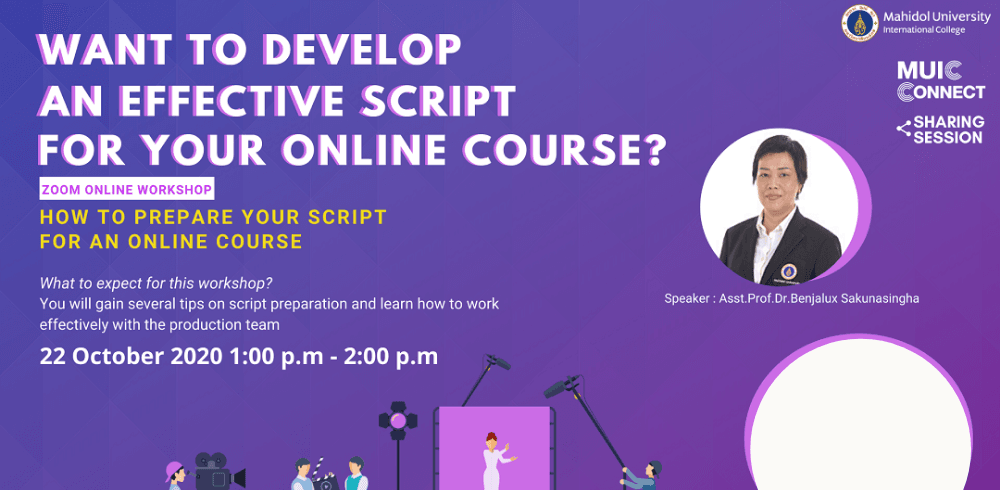 Workshop 4: Want To Develop An Effective Script For Your Online Course?