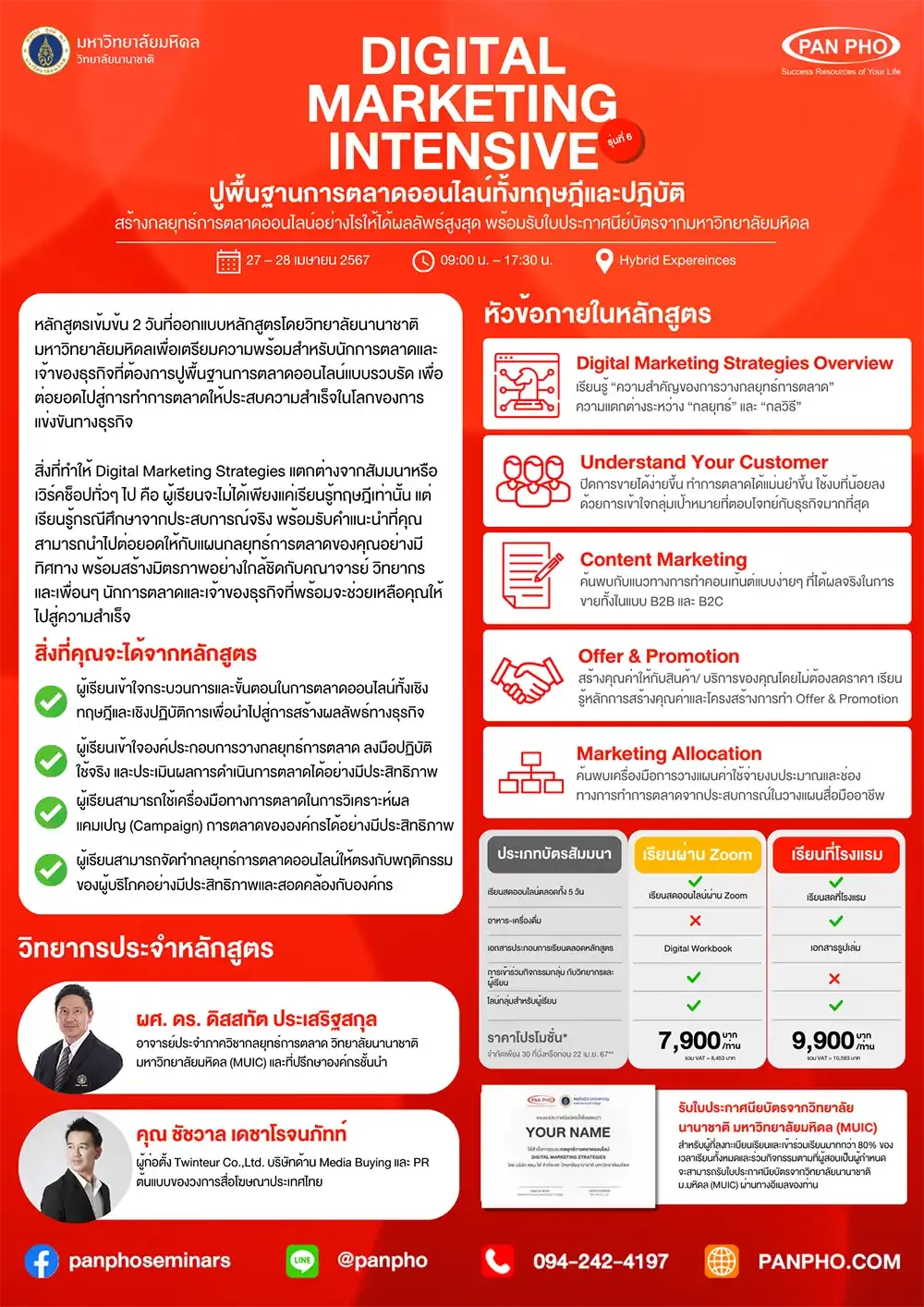 Digital Marketing Strategies Program: Batch 6