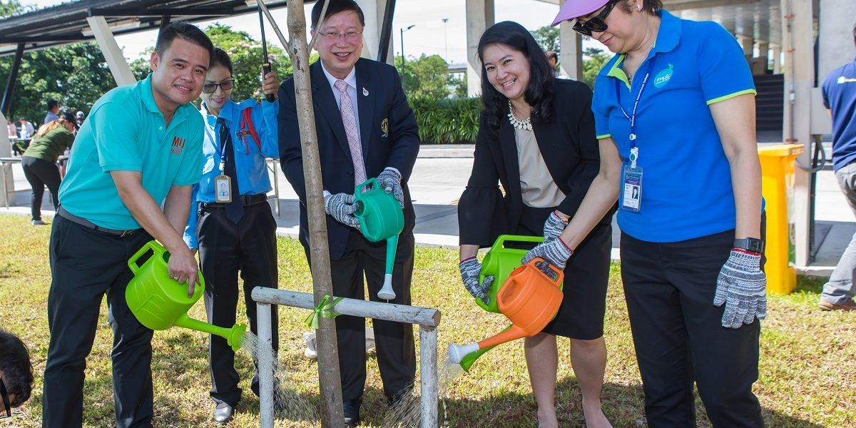 MUIC Joins Tree-Planting Event at Aditayathorn Building