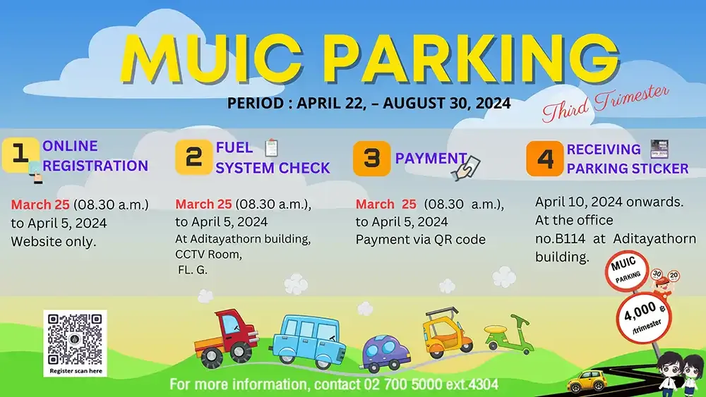Parking Lot Registration Announcement￼