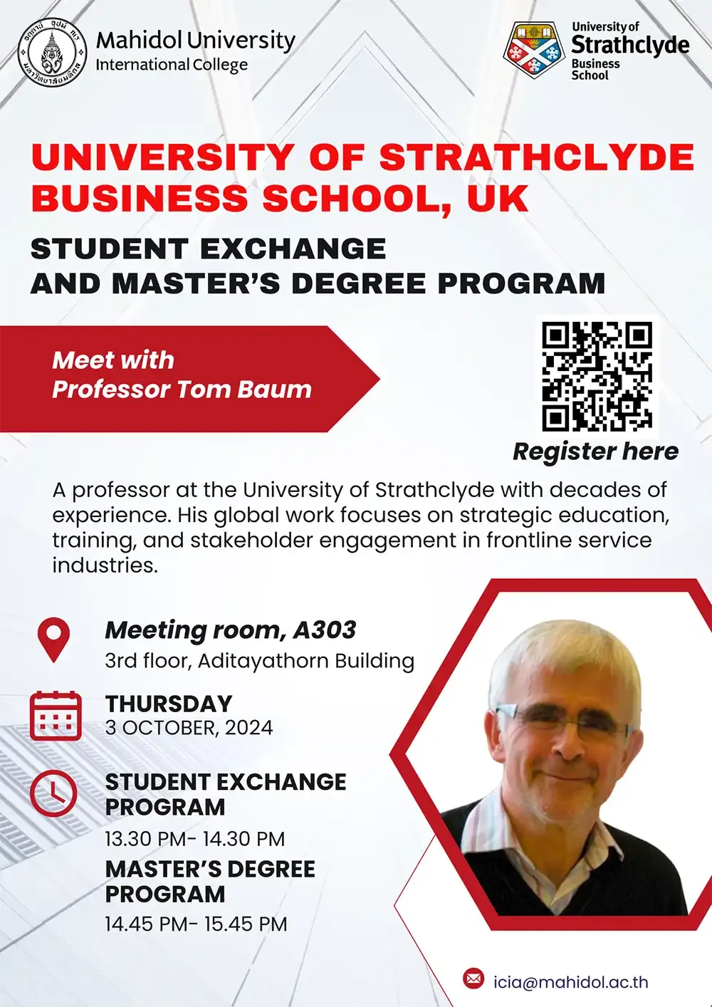 Info Session on Study at University of Strathclyde Business School, UK