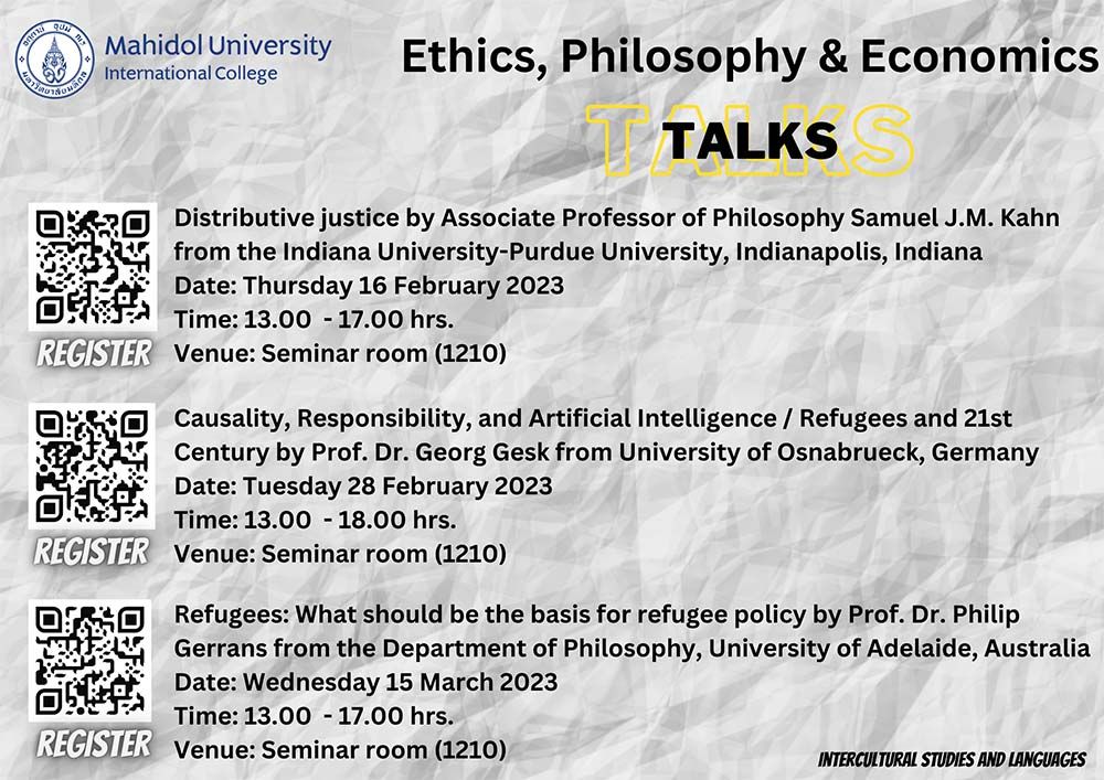 HLD’s Ethics, Philosophy &#038; Economics Talks