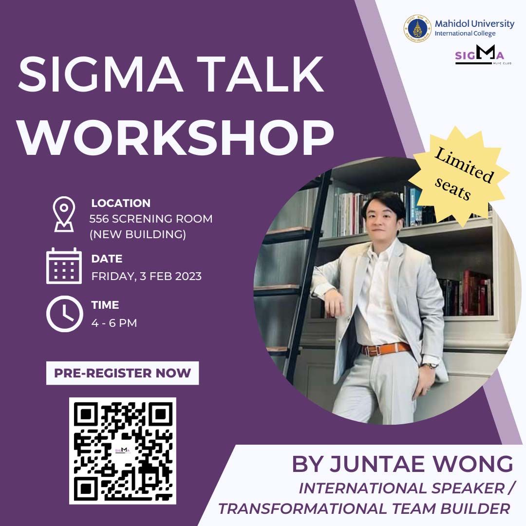 Are you guys ready for Sigma Talk Workshop!?